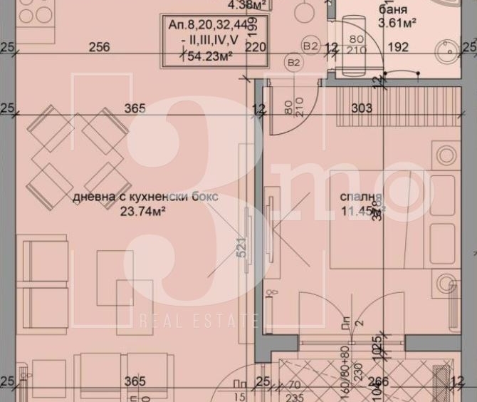 3-мо продава двустаен апартамент, находящ се в ж.к. Дружба 1. - 0