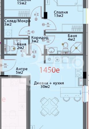Продава просторен, тристаен апартамент в нова сграда, кв. Модерно предградие - 0