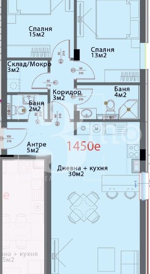 Продава просторен, тристаен апартамент в нова сграда, кв. Модерно предградие - 0