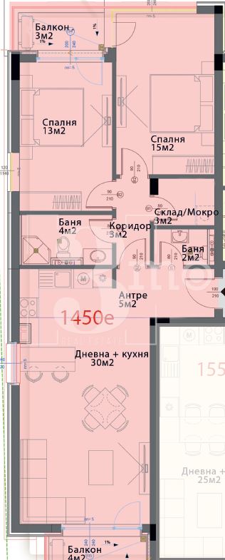 Продава просторен, тристаен апартамент в нова сграда, кв. Модерно предградие - 0