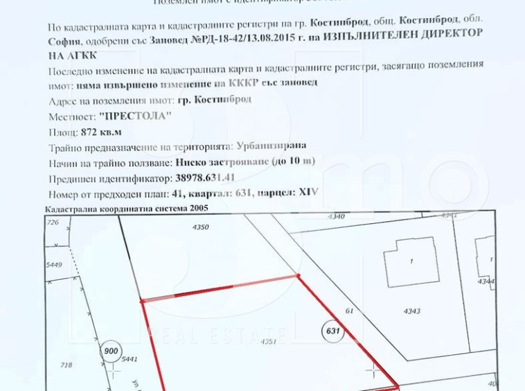 Продава УПИ с възможност за построяване на еднофамилна или двуфамилна къща - 0