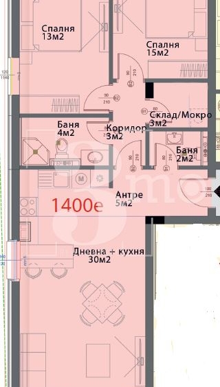 Продава просторен, тристаен апартамент в кв. Модерно предградие - 0