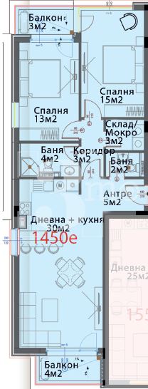 Продава просторен, тристаен апартамент в кв. Модерно предградие - 0