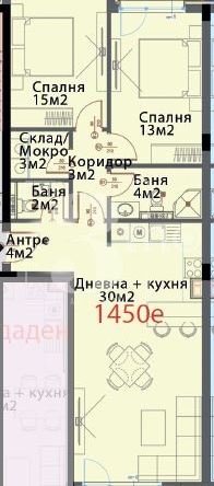 Продава тристаен апартамент в нова сграда, кв. Модерно предградие - 0