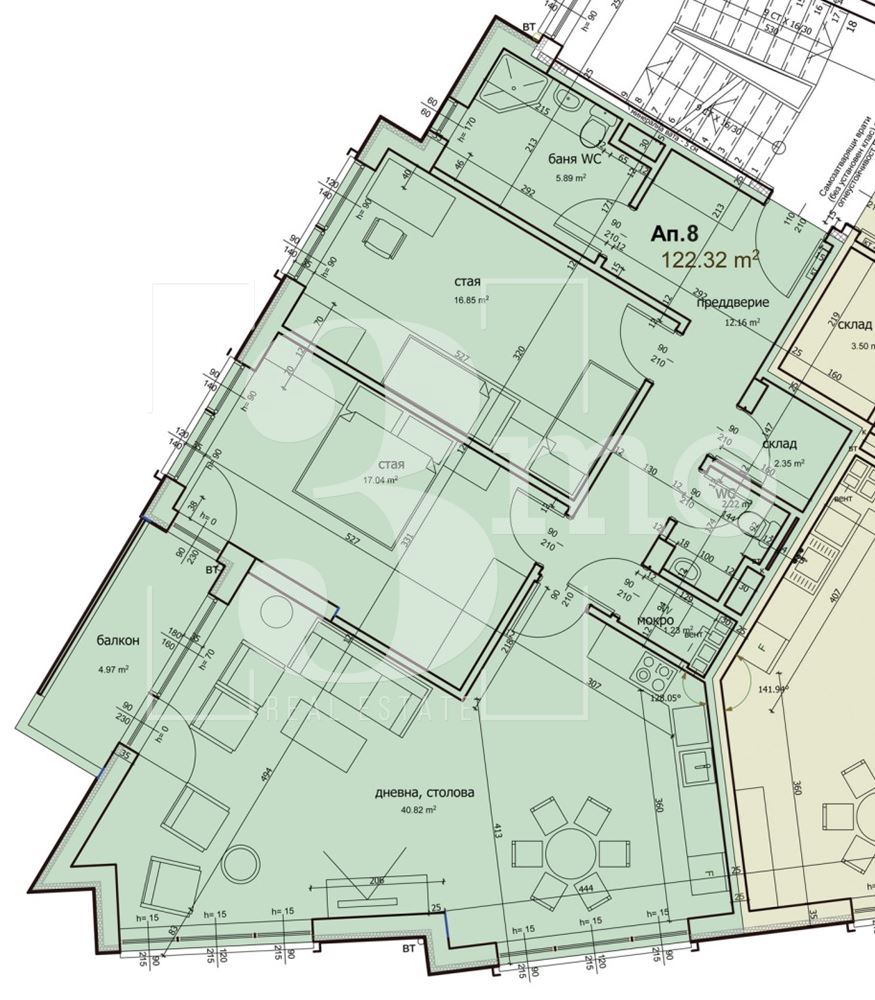 Тристаен апартамент с Акт 14, за продажба в ж.к. Люлин-център, гр. София - 0