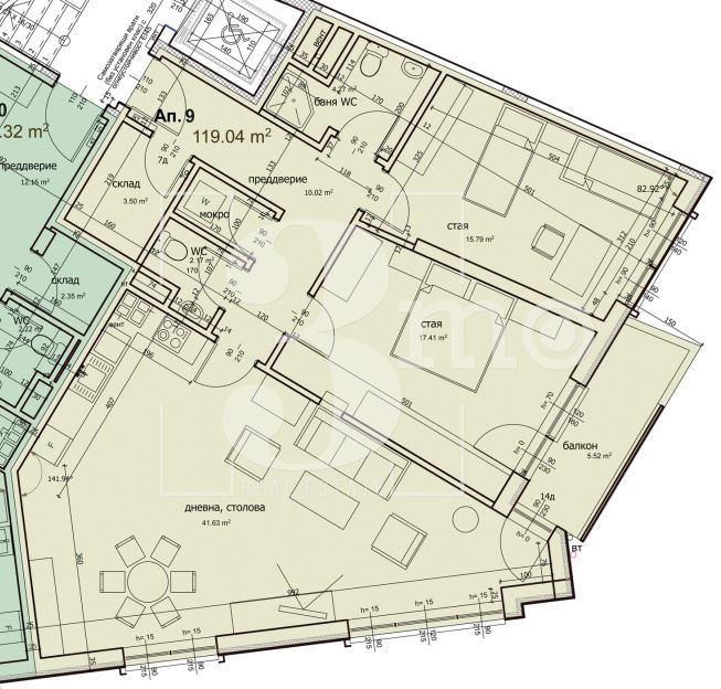 Тристаен апартамент с Акт 14, за продажба в ж.к. Люлин-център, гр. София - 0