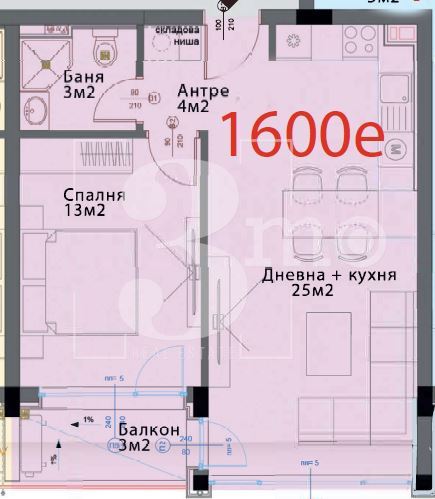 Продава двустаен апартамент в нова сграда, кв. Модерно предградие-0 Продава двустаен апартамент в нова сграда, кв. Модерно предградие - 0