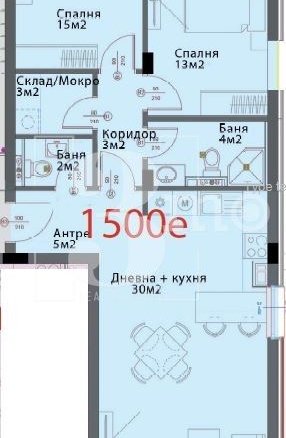 3mo Амалтея продава просторен тристаен апартамент в кв. Модерно предградие, гр. София - 0