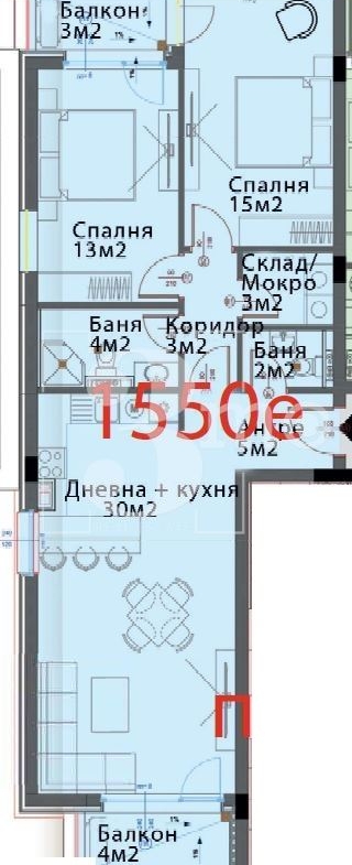 3mo Амалтея продава просторен, тристаен апартамент в кв. Модерно предградие, гр. София