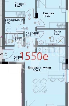 Продава просторен, тристаен апартамент в нова сграда, кв. Модерно предградие - 0