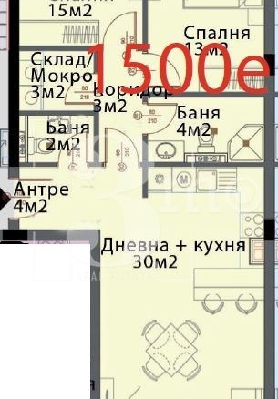 3mo Амалтея продава тристаен апартамент в нова сграда в кв. Модерно предградие, гр. София - 0