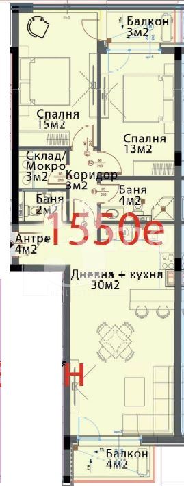 3mo Амалтея продава тристаен апартамент в нова сграда в кв. Модерно предградие, гр. София-0 3mo Амалтея продава тристаен апартамент в нова сграда в кв. Модерно предградие, гр. София - 0