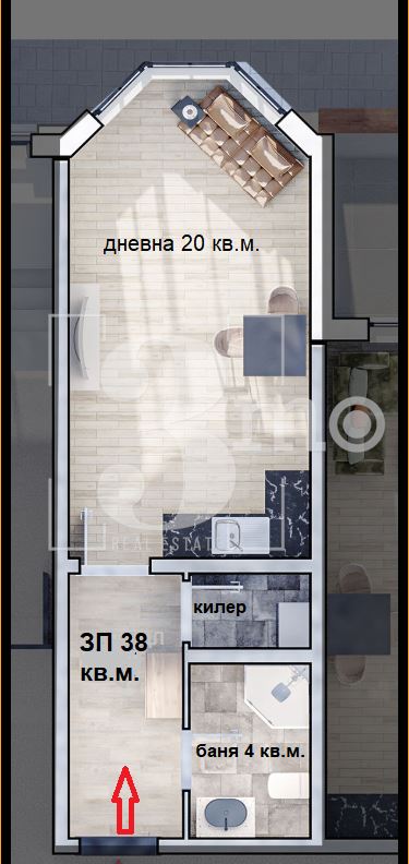 Продава едностаен апартамент в нова сграда в ж.к. Люлин-10, София-0 Продава едностаен апартамент в нова сграда в ж.к. Люлин-10, София - 0