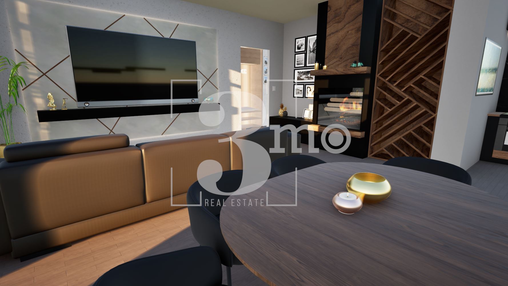 Тристаен южен апартамент в затворен бутиков комплекс до входа на метростанция в град София - 0