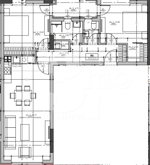 „3mo“ недвижими имоти продава тристаен апартамент, находящ се в ж.к. Дружба 2 - 0