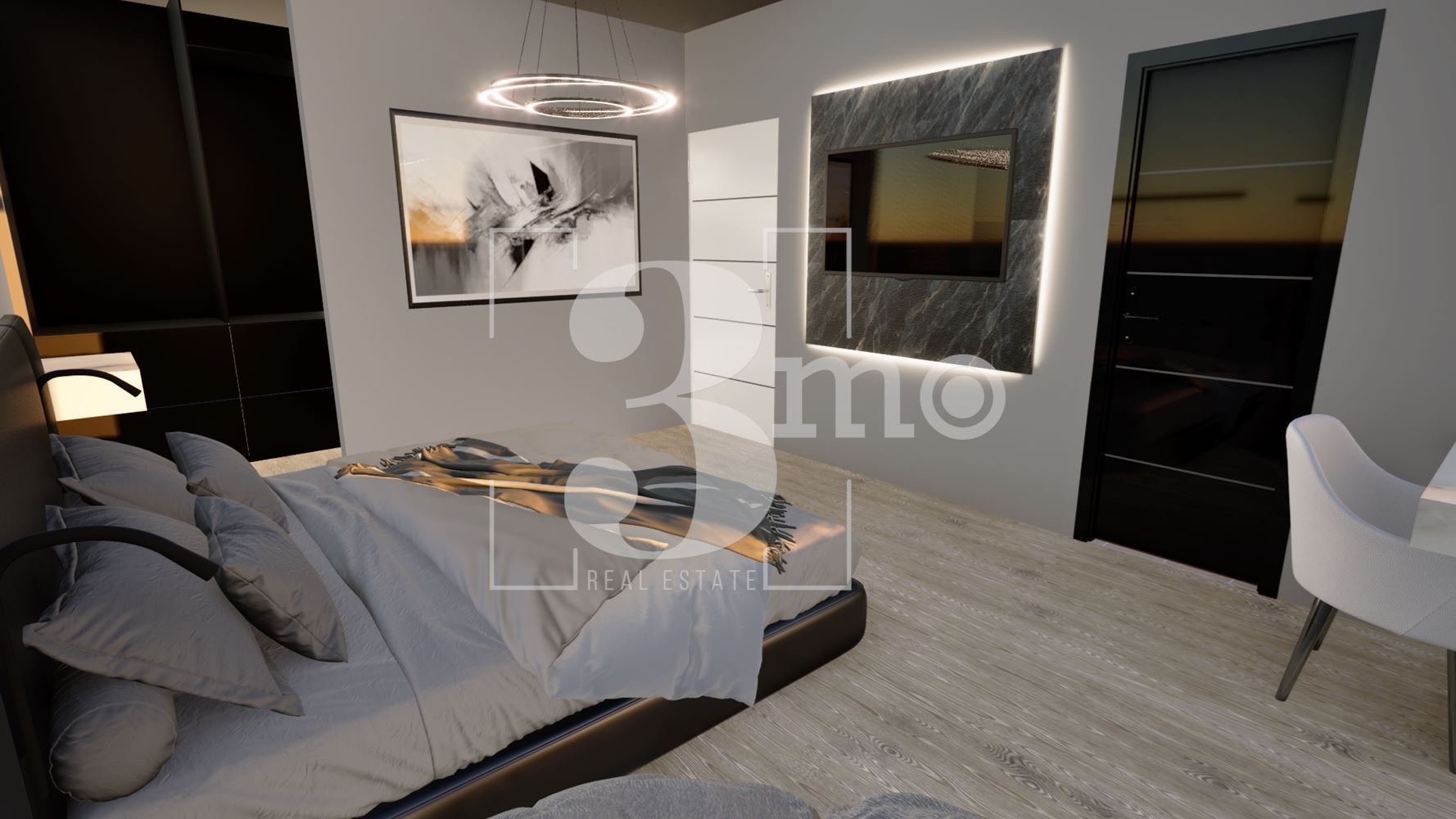 Тристаен южен апартамент в затворен бутиков комплекс до входа на метростанция в град София - 0