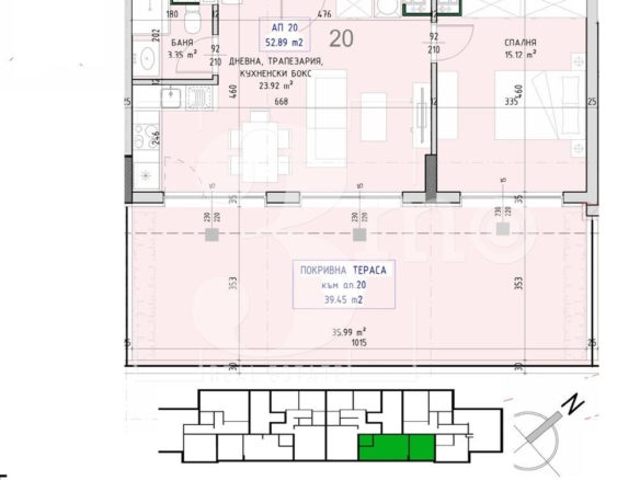 3mo Амалтея продава двустаен тухлен апартамент в ж.к. Малинова долина. - 0