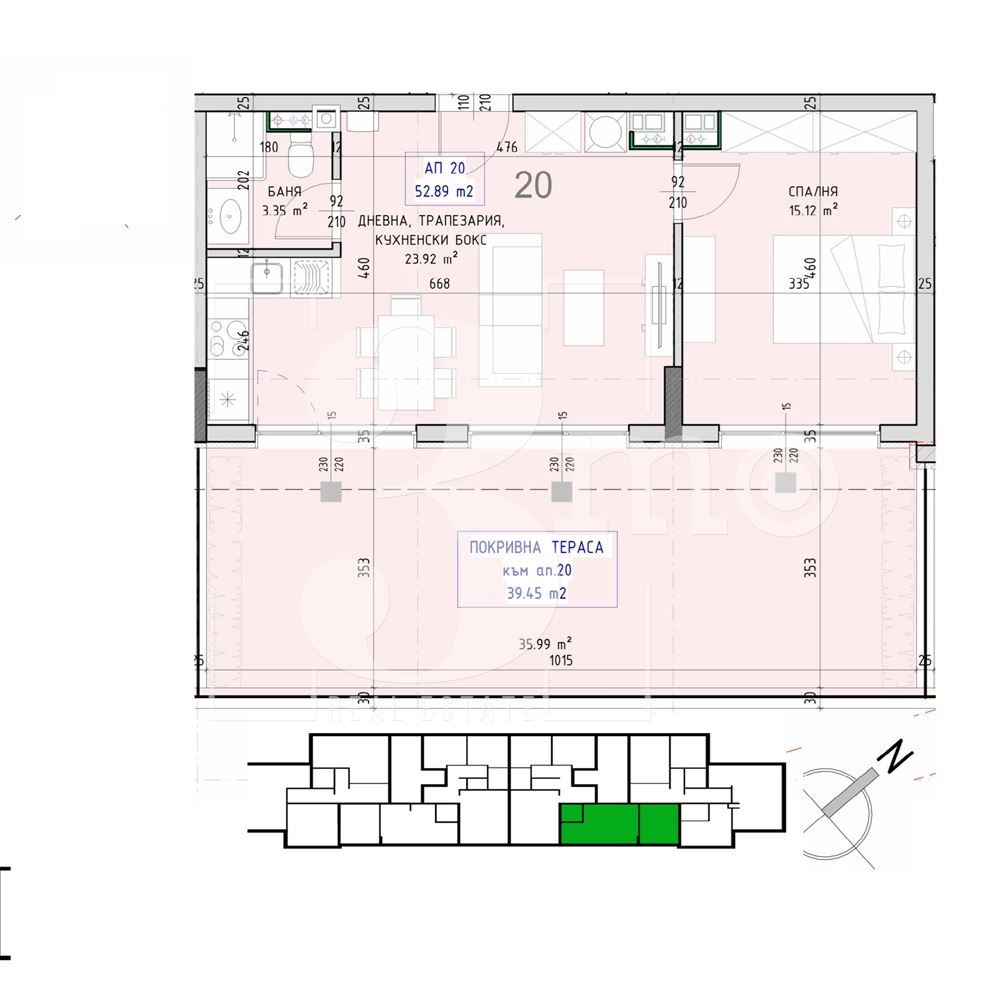 3mo Амалтея продава двустаен тухлен апартамент в ж.к. Малинова долина. - 0