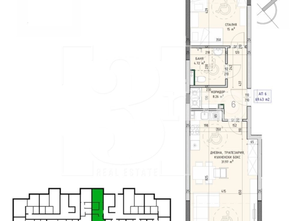 3mo Амалтея продава двустаен тухлен апартамент в ж.к. Малинова долина. - 0