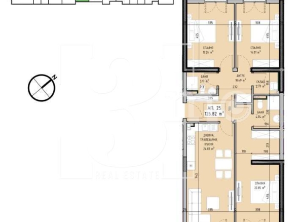 3mo Амалтея предлага за продажба четиристаен тухлен апартамент в новостроящ се комплекс в ж.к. Малинова долина - 0