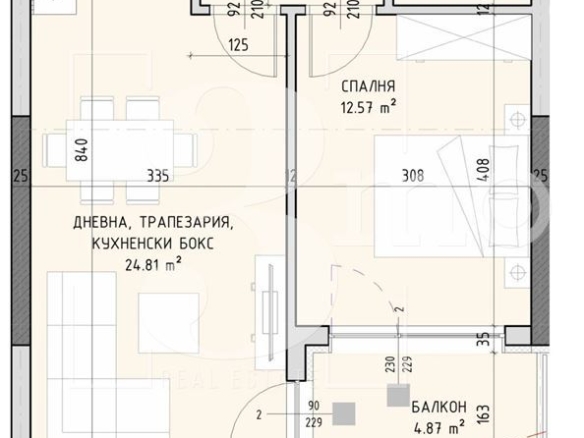 3mo Амалтея продава двустаен тухлен апартамент в ж.к. Малинова долина - 0