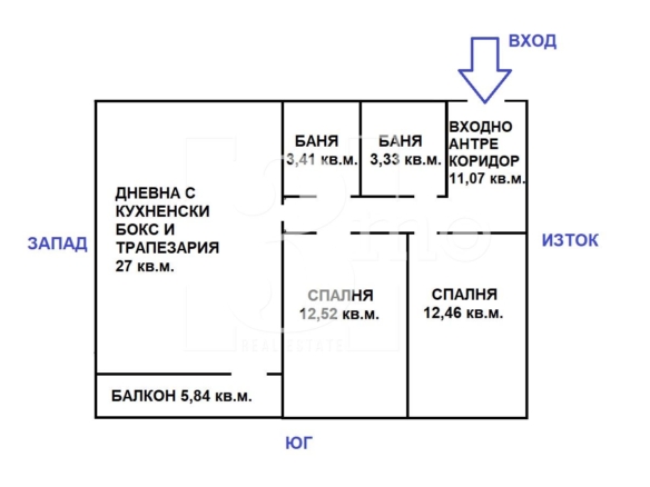 Южен тристаен апартамент в нова сграда в ж.к. Люлин, град София - 0