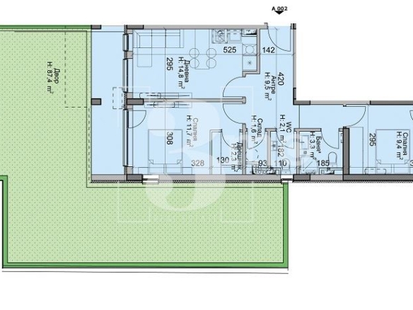 3mo Амалтея предлага тристаен тухлен апартамент в новострояща се жилищна сграда в ж.к. Модерно предградие - 0