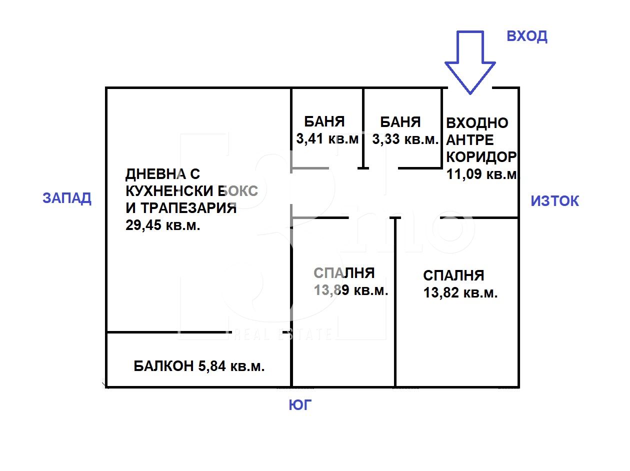 Южен тристаен апартамент с АКТ 14 в нова сграда до вход на метростанция в ж.к. Люлин, град София - 0