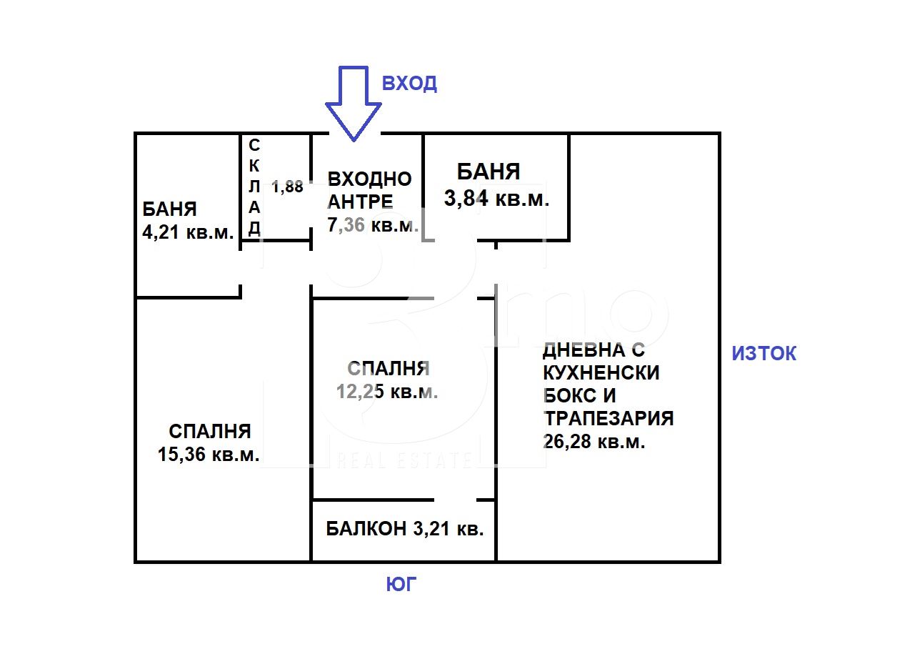 Южен тристаен апартамент в нова сграда до вход на метростанция в ж.к. Люлин, град София - 0