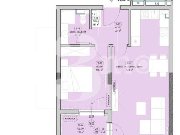 3mo Амалтея продава двустаен тухлен апартамент в ж.к. Малинова долина - 0