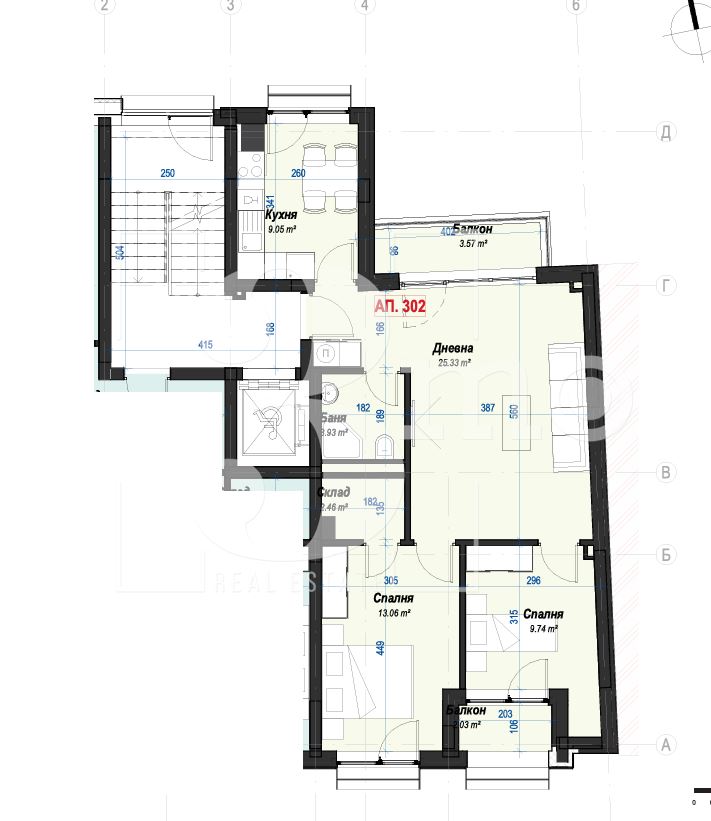 Четиристаен апартамент в бутикова сграда в широкия център на София - 0