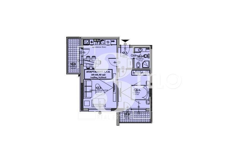 „3mo“ недвижими имоти предлага за продажба двустаен апартамент, находящ се в с. Гара Елин Пелин - 0