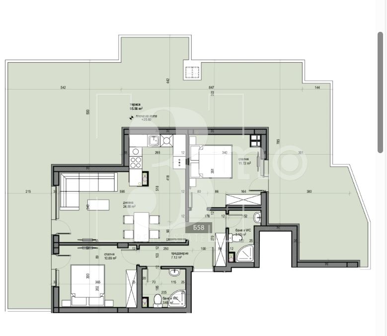 Продава тристаен апартамент с панорамна тераса в затворен комплекс в ж.к. Люлин-5, София - 0