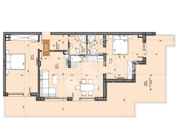 Продава тристаен апартамент с панорамна тераса в затворен комплекс в ж.к. Люлин-5, София - 0