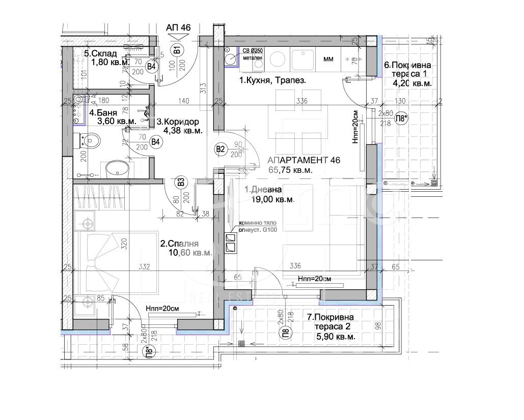 Двустаен апартамент с южно изложение в сграда пред Акт 15 в ж.к. Люлин, град София - 0