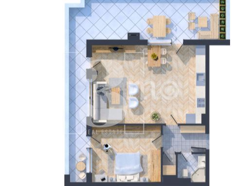 „3mo“ недвижими имоти продава двустаен апартамент, находящ се в ж.к. Дружба 2 - 0